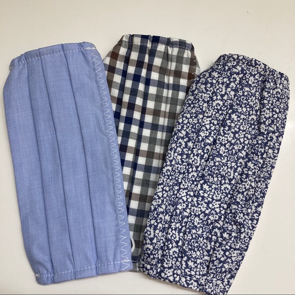 J.McLaughlin Assorted Cotton Pattern Face Masks X3 - Picture 2 of 4